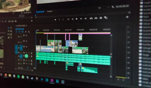 Beginner creator editing videos with automated AI captions and effects